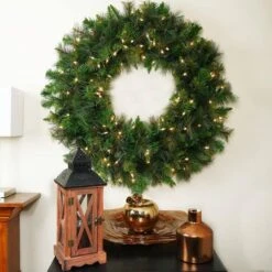 Northlight 36" Pre-Lit Canyon Pine Artificial Wreath With Clear Lights 7 Northlight 36" Pre-Lit Canyon Pine Artificial Wreath With Clear Lights -Michaels Store 28529 32270535 3