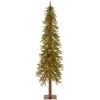 6 Ft. Pre-Lit Hickory Cedar Artificial Christmas Tree, Clear Lights