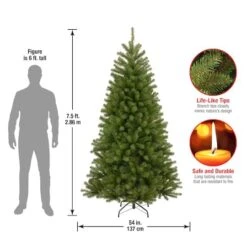 7.5ft. Unlit Hinged North Valley Spruce Medium Artificial Christmas Tree -Michaels Store D040020S 16