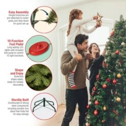 7.5 Ft. Pre-Lit Dunhill® Fir Full Artificial Christmas Tree, Dual Color® LED Lights -Michaels Store D040103S 19