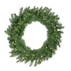 Northlight 30" Pre-Lit Buffalo Fir Artificial Wreath, Warm White LED Lights -Michaels Store D046455S 11