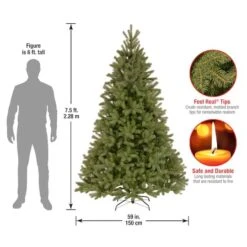 7.5 Ft. Unlit Feel Real® Downswept Douglas Fir Full Artificial Christmas Tree -Michaels Store D048009S 15