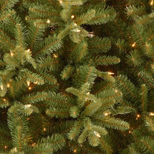 7.5 Ft. Pre-Lit Feel Real® Tiffany Fir Slim Artificial Christmas Tree, Clear Lights 4 7.5 Ft. Pre-Lit Feel Real® Tiffany Fir Slim Artificial Christmas Tree, Clear Lights - Image 4