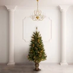 4ft. Prelit Atlanta Spruce Artificial Christmas Tree, Clear Lights -Michaels Store D205035S 2