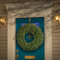 36" Norwood Fir Wreath With 100ct. Clear Lights 8 36" Norwood Fir Wreath With 100ct. Clear Lights -Michaels Store D206593S 2