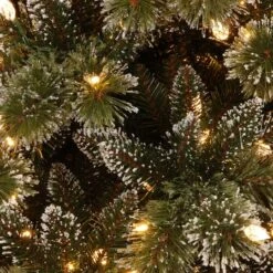 24" Glittery Bristle® Pine Wreath With Warm White LED Lights 8 24" Glittery Bristle® Pine Wreath With Warm White LED Lights -Michaels Store D206625S 3