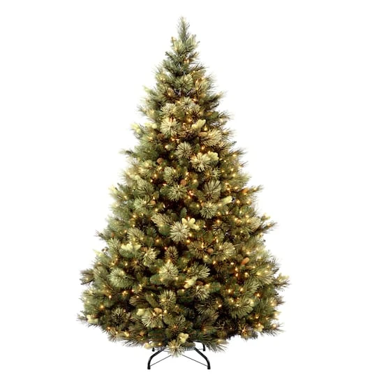 6.5ft. Pre-Lit Carolina Pine Artificial Christmas Tree, Clear Lights 2 6.5ft. Pre-Lit Carolina Pine Artificial Christmas Tree, Clear Lights - Image 2