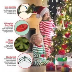 9ft. Pre-Lit Downswept Douglas® Fir Tree, Dual Color LED Lights 19 9ft. Pre-Lit Downswept Douglas® Fir Tree, Dual Color LED Lights -Michaels Store D228428S 19