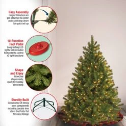 4.5ft. Pre-Lit Downswept Douglas® Fir Artificial Christmas Tree, Dual Color® LED Lights -Michaels Store D228438S 19