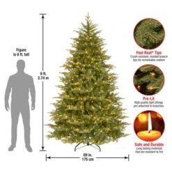 9ft. Pre-Lit Feel-Real® Nordic Spruce® Medium Artificial Christmas Tree, Clear Lights 13 9ft. Pre-Lit Feel-Real® Nordic Spruce® Medium Artificial Christmas Tree, Clear Lights -Michaels Store D228511S 16