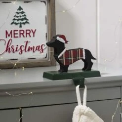 Glitzhome® 6" Dachshund Stocking Holder 9 Glitzhome® 6" Dachshund Stocking Holder -Michaels Store D231667S 3