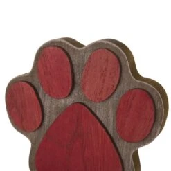 Glitzhome® 6.3" Red & Brown Paw Stocking Holder 10 Glitzhome® 6.3" Red & Brown Paw Stocking Holder -Michaels Store D231673S 4