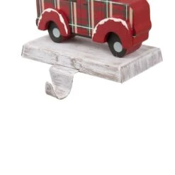 Glitzhome® 6" Red Truck & Tree Stocking Holder -Michaels Store D231676S 5