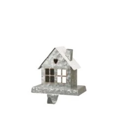Glitzhome® 6" Galvanized House Stocking Holder