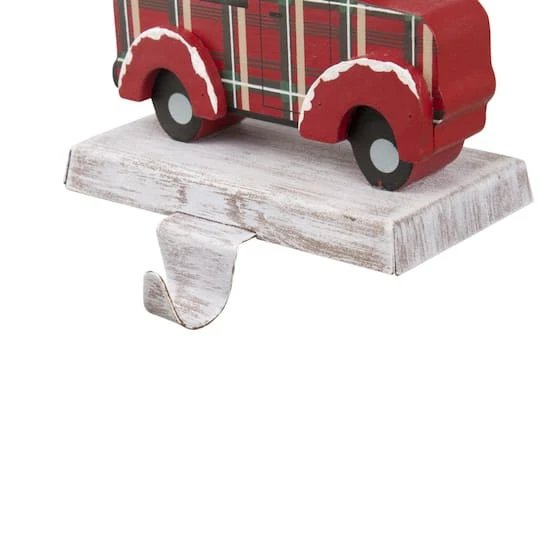 Glitzhome® 6" Red Car & Truck Stocking Holder Set 6 Glitzhome® 6" Red Car & Truck Stocking Holder Set - Image 6