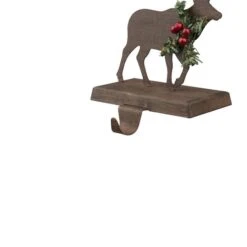 Glitzhome® 6.5" Reindeer Stocking Holder Set 9 Glitzhome® 6.5" Reindeer Stocking Holder Set -Michaels Store D231695S 4