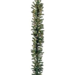 9ft. Pre-Lit Clear Lights Deluxe Windsor Pine Garland