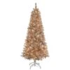 6.5ft. Pre-Lit Tinsel Artificial Christmas Tree, Clear LED Lights