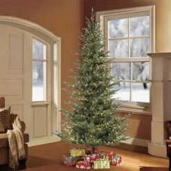 4.5ft. Pre-Lit Natural Fir Artificial Christmas Tree Insta-Shape®, Clear Lights 9 4.5ft. Pre-Lit Natural Fir Artificial Christmas Tree Insta-Shape®, Clear Lights -Michaels Store D248350S 2