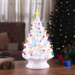 24" White Lit Nostalgic Christmas Tree -Michaels Store D250229S 2