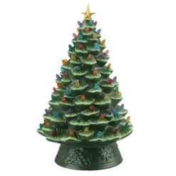 18" Green Lit Nostalgic Christmas Tree -Michaels Store D250239S 2