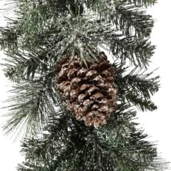 Glitzhome® 9ft. LED Glittered Pinecone Christmas Garland -Michaels Store D251180S 4