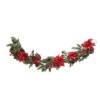 5ft. Poinsettia & Berry Artificial Garland
