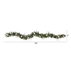 9ft. Pre-Lit Clear LED Ornament & Pinecone Artificial Christmas Garland 9 9ft. Pre-Lit Clear LED Ornament & Pinecone Artificial Christmas Garland -Michaels Store D251215S 2