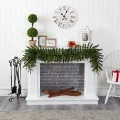 6ft. Pre-Lit Clear LED Green Pine Artificial Christmas Garland -Michaels Store D251221S 5