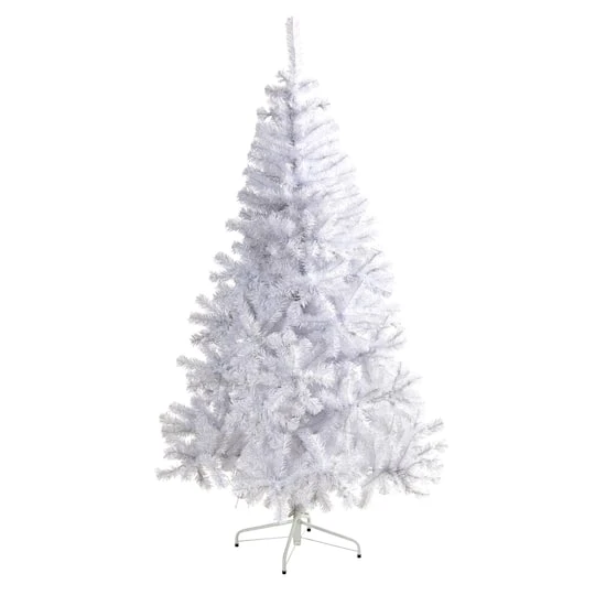 6ft. Pre-Lit White Artificial Christmas Tree, Clear LED Lights 6 6ft. Pre-Lit White Artificial Christmas Tree, Clear LED Lights - Image 6