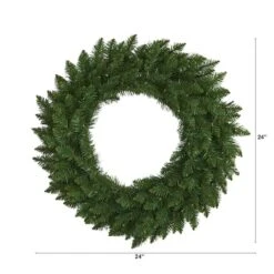 24" LED Green Pine Artificial Christmas Wreath -Michaels Store D251388S 2