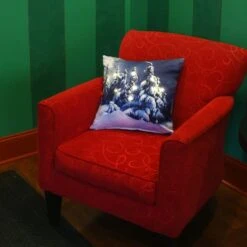 Winter Scene Pillow With LED Lights -Michaels Store D252364S 2