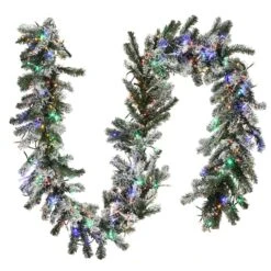 9ft. Pre-Lit LED Snowy Sheffield Spruce Garland -Michaels Store D252402S 4