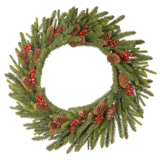 24" LED Dorchester Fir Wreath 2 24" LED Dorchester Fir Wreath - Image 2