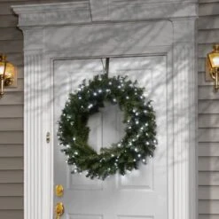 30" Cool White LED Memory-Shape® Norwood Fir Wreath -Michaels Store D252481S 2