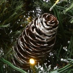 30" LED Cosmic Lights® Glittery Bristle Pine Wreath 14 30" LED Cosmic Lights® Glittery Bristle Pine Wreath -Michaels Store D252556S 15