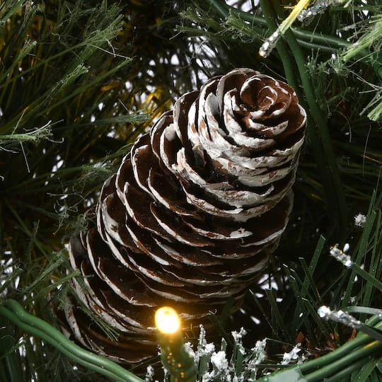 30" LED Cosmic Lights® Glittery Bristle Pine Wreath 6 30" LED Cosmic Lights® Glittery Bristle Pine Wreath - Image 6