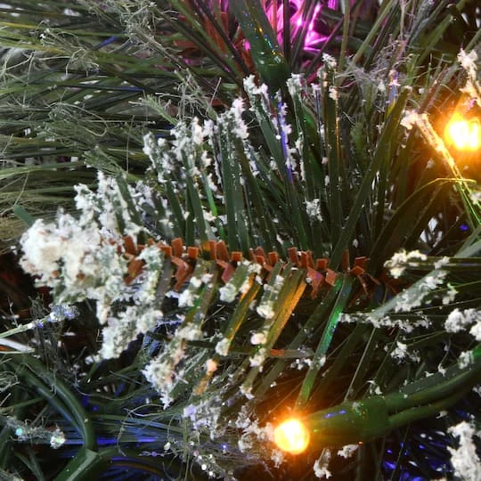 30" LED Cosmic Lights® Glittery Bristle Pine Wreath 5 30" LED Cosmic Lights® Glittery Bristle Pine Wreath - Image 5