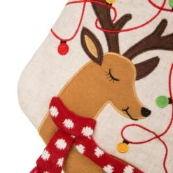 Glitzhome® 21" LED Reindeer Christmas Stockings, 2ct. -Michaels Store D252853S 7