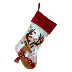 Glitzhome® LED Reindeer Stockings & Tree Skirt Set -Michaels Store D252865S 3