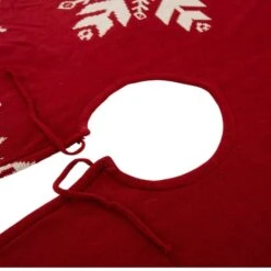 Glitzhome® Red Snowflake Tree Skirt & Stockings Set -Michaels Store D252885S 6