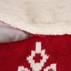 Glitzhome® Knitted Snowflake Stockings, Tree Skirt & Pillow Cover Set -Michaels Store D252903S 8