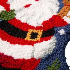 Glitzhome® 19" Santa Hooked Stocking -Michaels Store D252943S 7