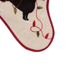 Glitzhome® 21" Dachshund Fabric Christmas Stocking -Michaels Store D252946S 5
