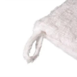 Glitzhome® 21" White Plush With Snowflake Christmas Stocking -Michaels Store D252957S 3