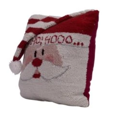 Glitzhome® 14" Hooked 3D Santa Pillow -Michaels Store D252964S 3