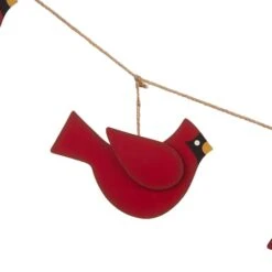 Glitzhome® 6ft. Metal Christmas Cardinal Garland 11 Glitzhome® 6ft. Metal Christmas Cardinal Garland -Michaels Store D253601S 4