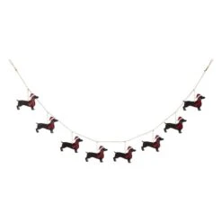 Glitzhome® 6ft. Metal Christmas Dog Garland