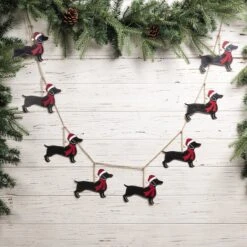 Glitzhome® 6ft. Metal Christmas Dog Garland -Michaels Store D253602S 2