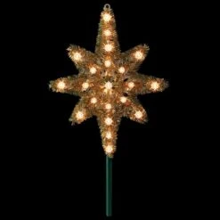 Northlight 21" Gold Lighted Star Of Bethlehem Tree Topper -Michaels Store D253701S 12